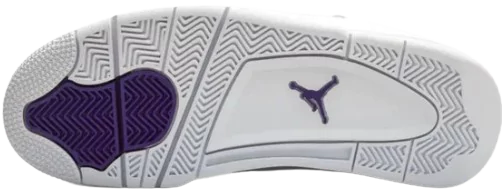 Back View of Jordan 4 Retro Metallic Purple